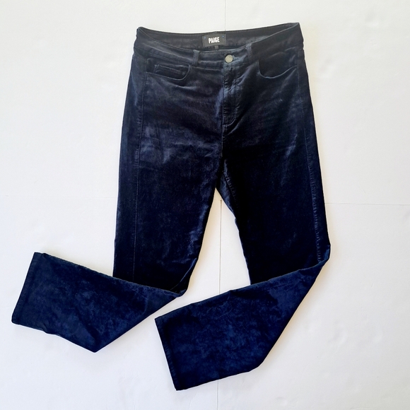Paige Cindy Blue Velvet Jeans - Picture 2 of 4